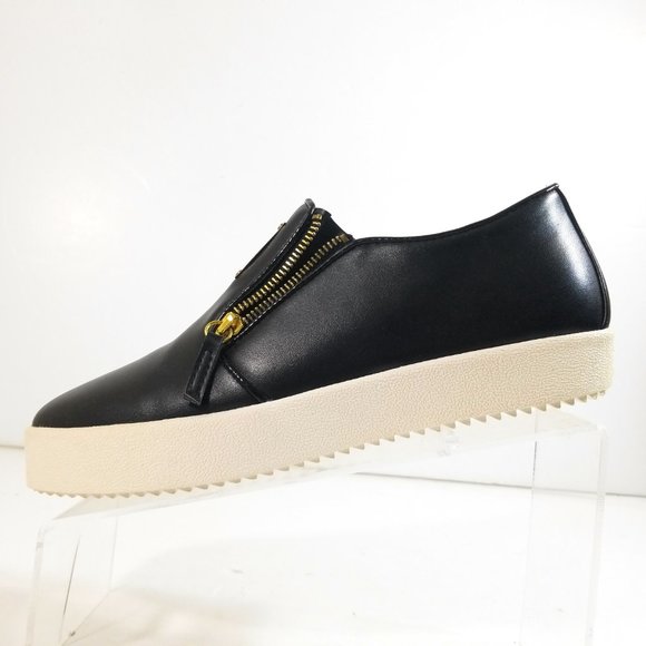 Giuseppe Zanotti Men Logo Double Zip Loafers Sz 45 main image 8